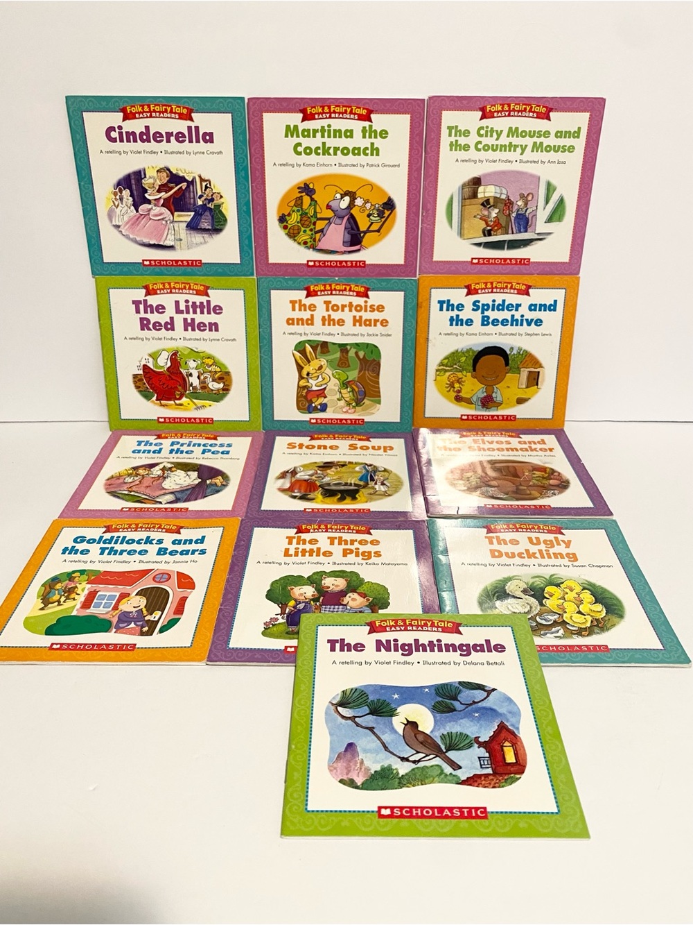 Scholastic Folk and Fairy Tale Easy Readers Little Early Book Lot Beginner Books